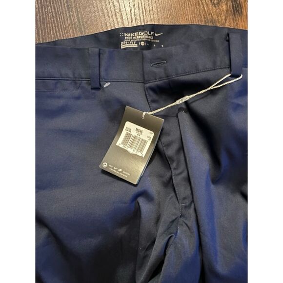 Nike Golf Tour Performance Dri Fit Shorts Flat Front in Navy Size 34” - Picture 3 of 5